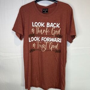 Love in Faith Thank God Trust God Christian T-Shirt for Women Small‎